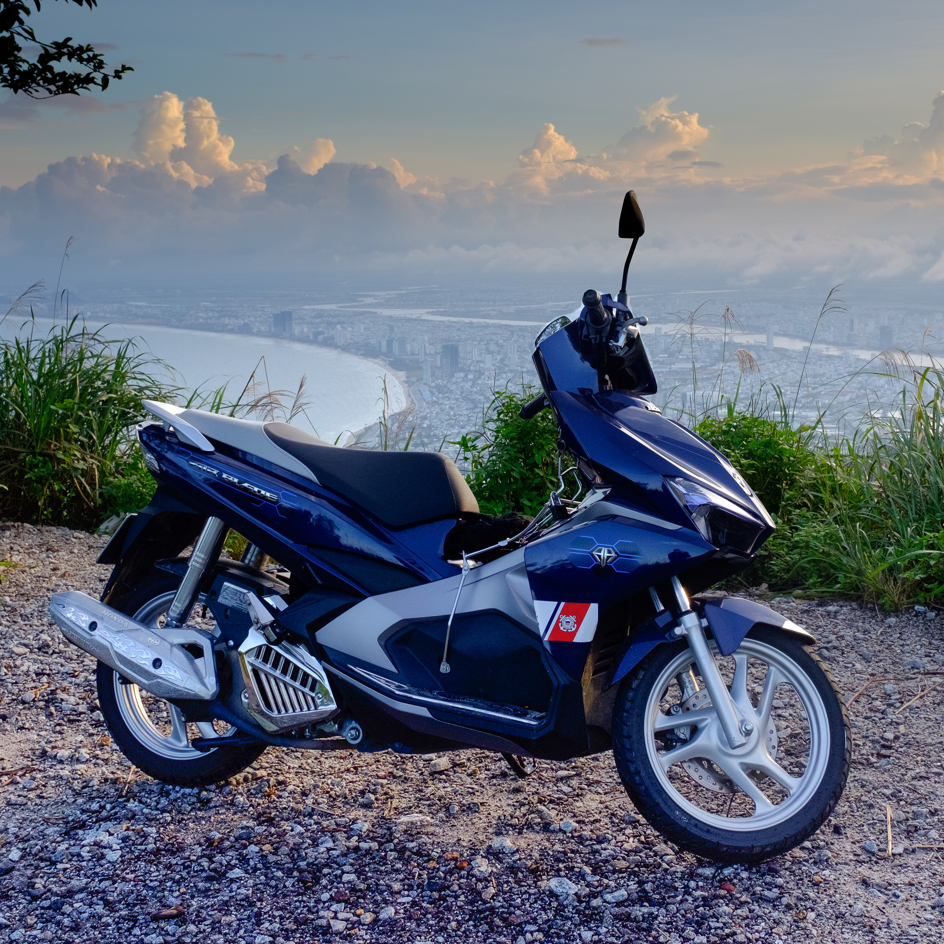 Honda Air Blade scooter parked on Monkey Mountain (Son Tra), Da Nang